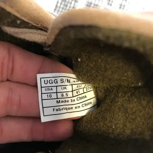 UGG Australia Calynda Seude Ankle Booties Womens Sz 10 Winter Cute Warm - Picture 8 of 10